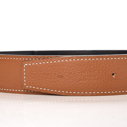 Hermes Box Togo 32mm Reversible Mirage Belt 85 Black Gold 3 of 7