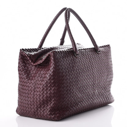 Bottega Veneta Nappa Intrecciato Brick Tote Aubergine 3 of 6