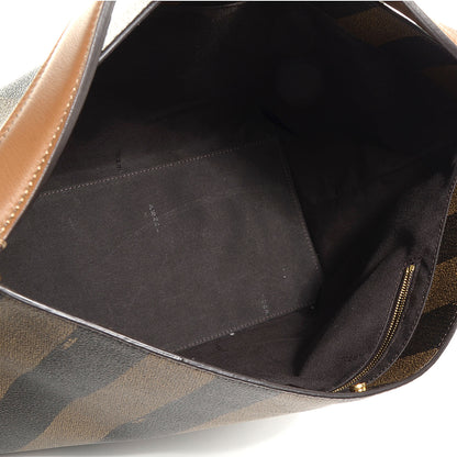 Fendi Pequin Spalmati Vitello Flamingo Hobo Bag Tobacco 5 of 10