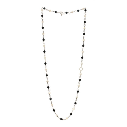 David Yurman Sterling Silver Black Onyx Pearl Bijoux Necklace 2 of 4