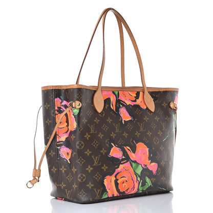 Louis Vuitton Monogram Roses Neverfull MM 3 of 12