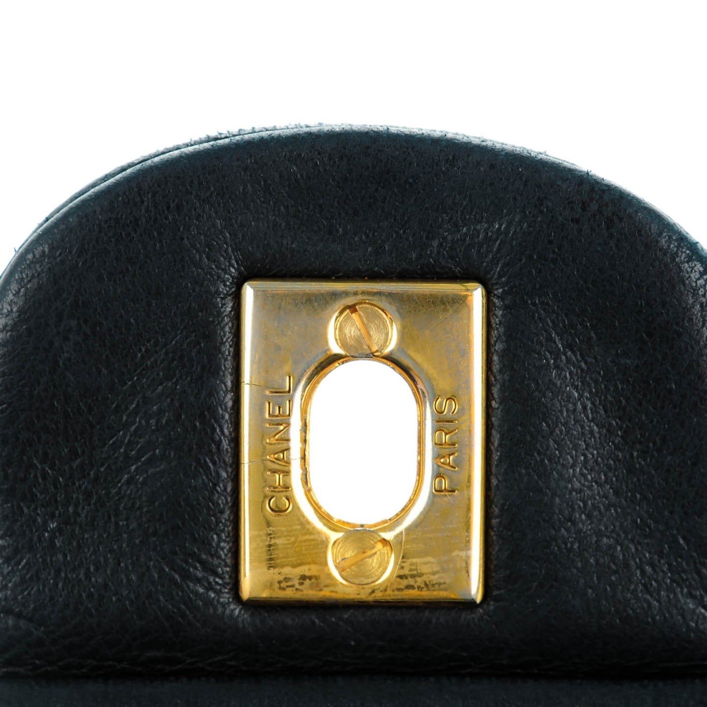 Lambskin Small Double Flap Navy
