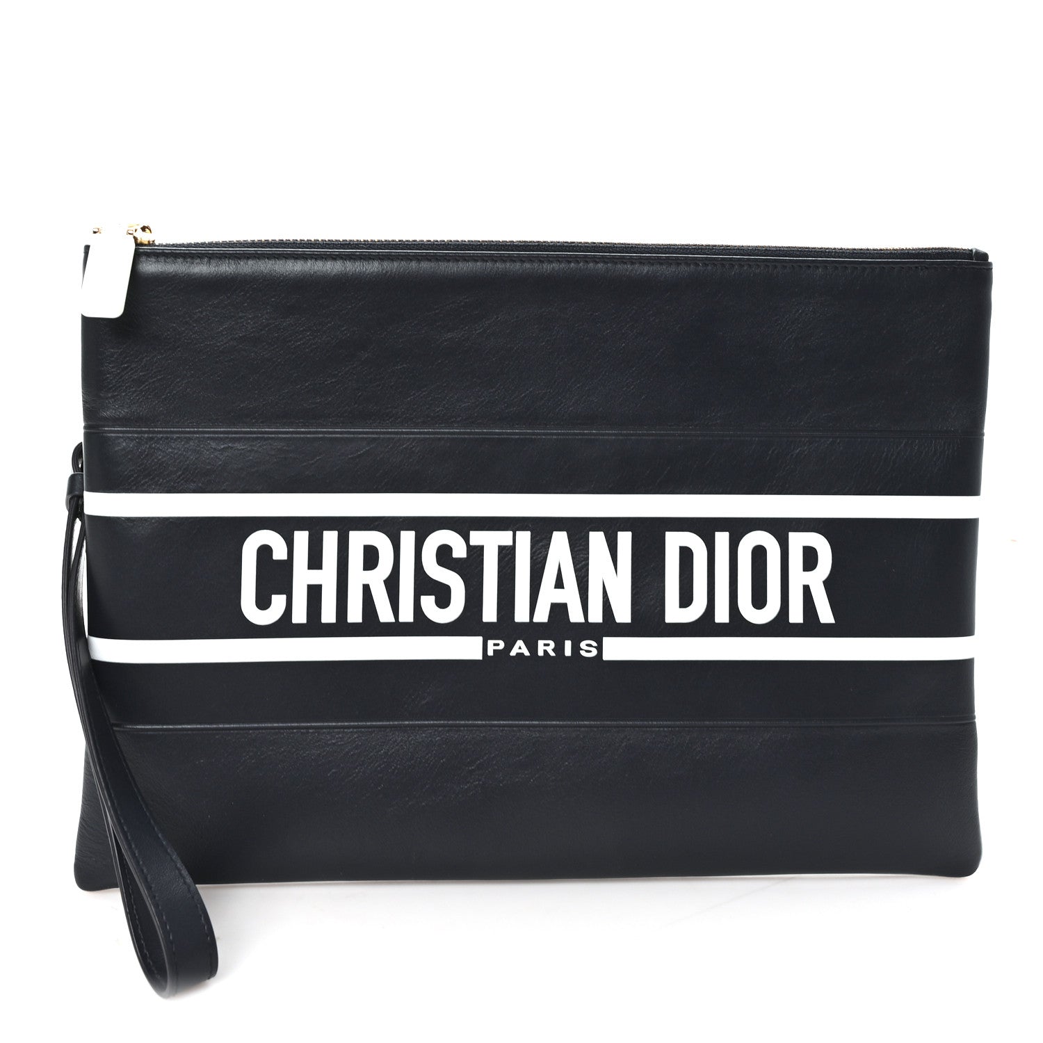 Christian Dior Calfskin Diorissimo Pouch Black 1 of 7