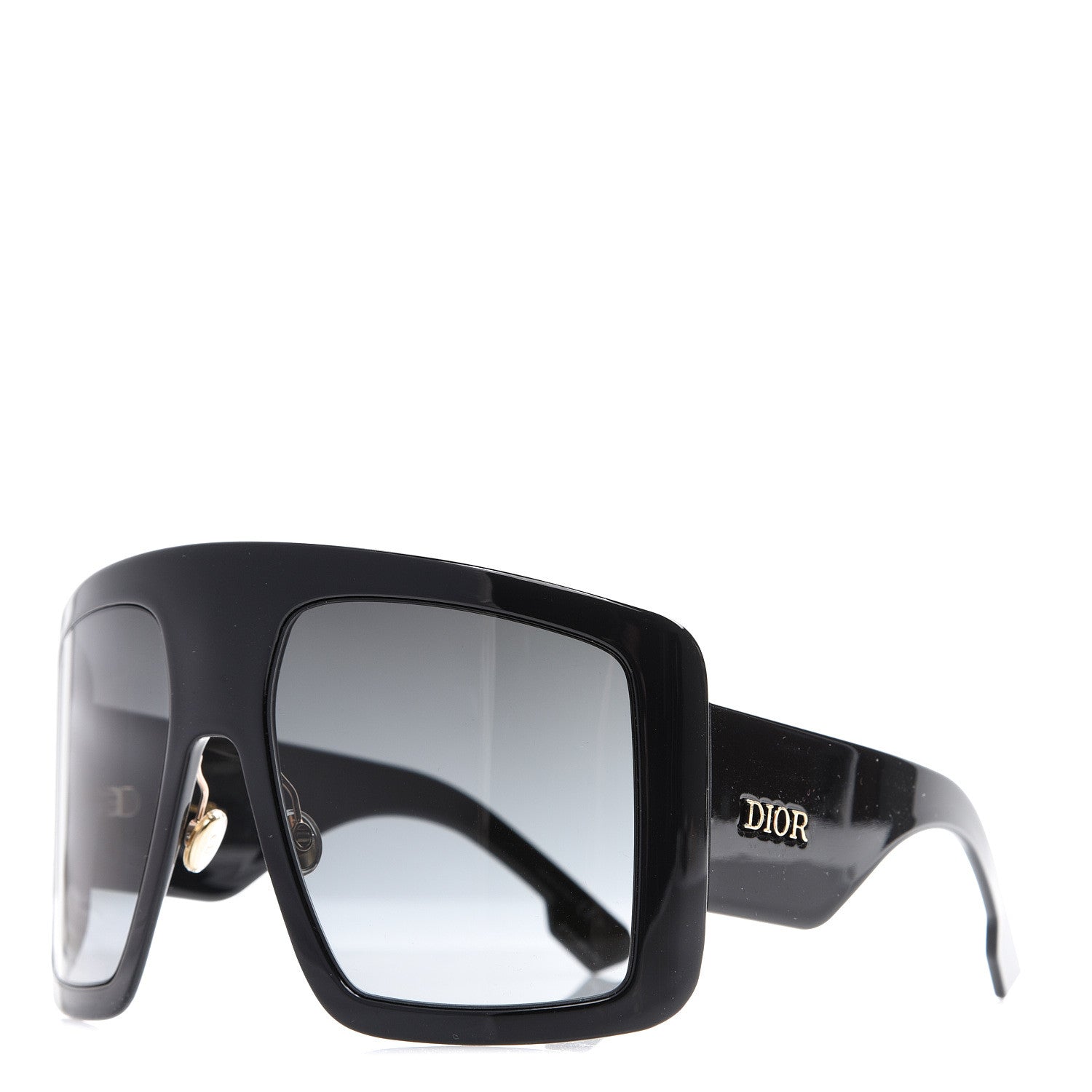 Christian Dior Acetate DiorSo Light 1 Shield Sunglasses Black 1 of 8