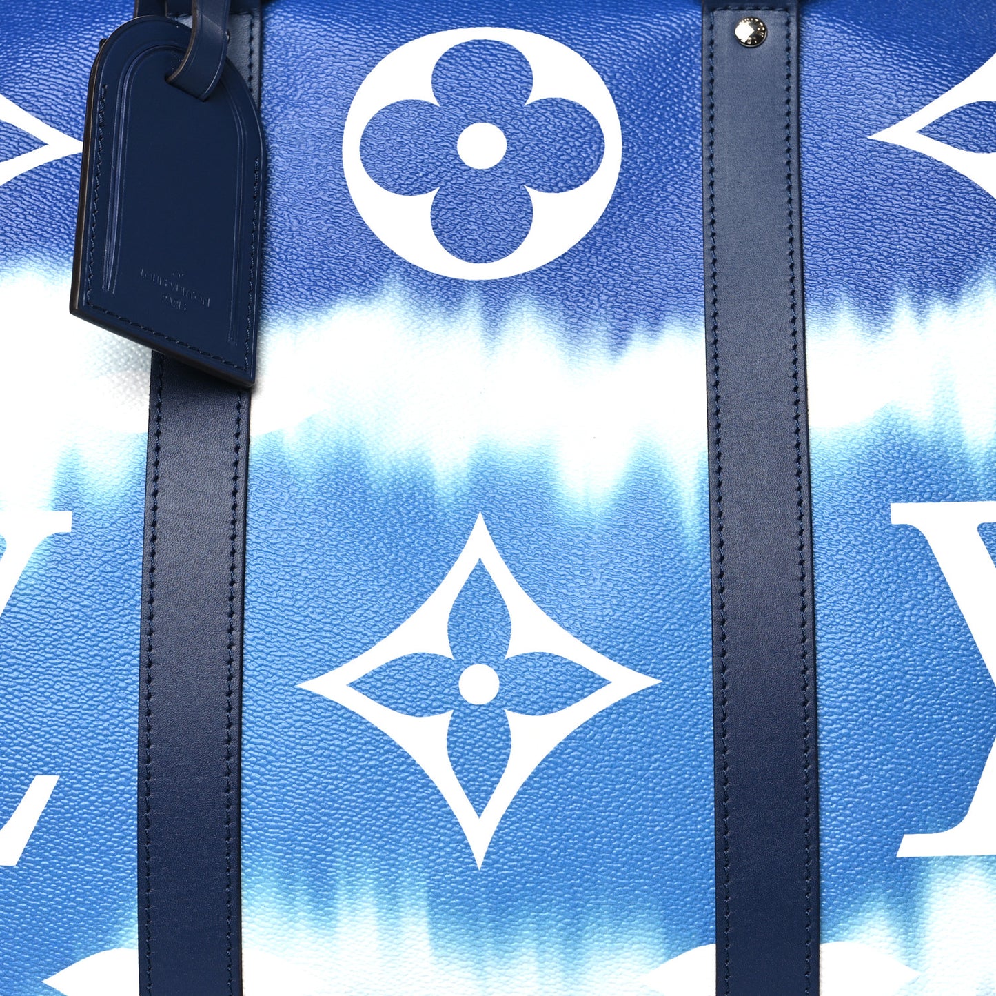 LOUIS VUITTON Monogram Escale Keepall Bandouliere 50 Blue