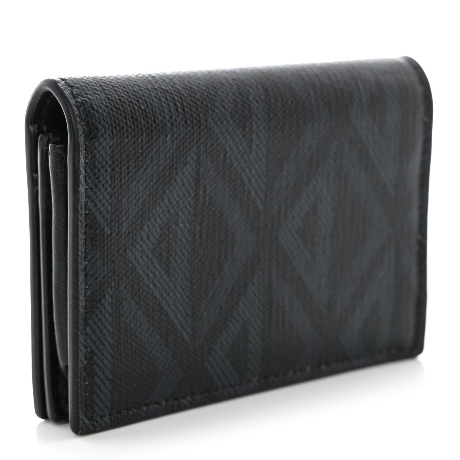 Christian Dior Coated Canvas CD Diamond Flap Card Holder Black 3 of 9