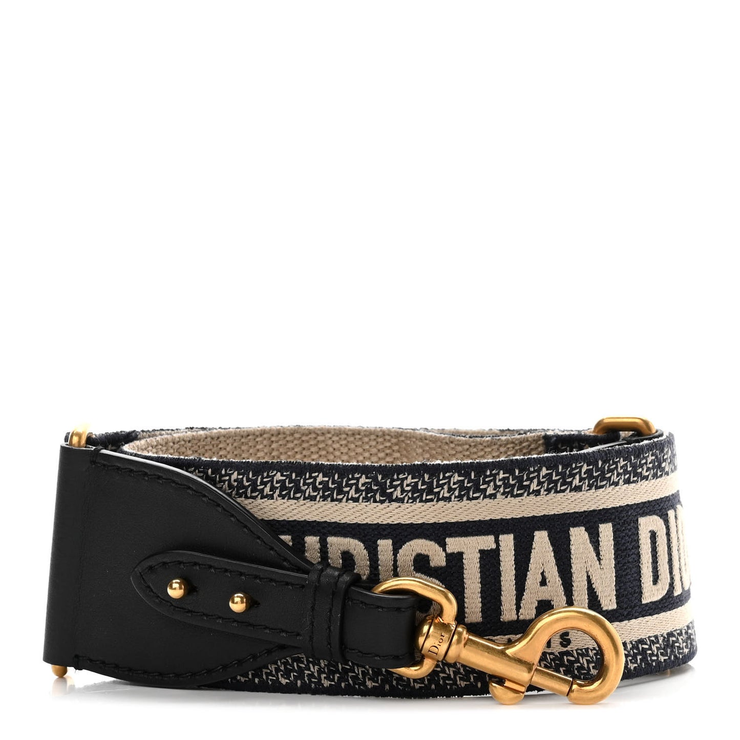 Canvas Embroidered Shoulder Strap Blue