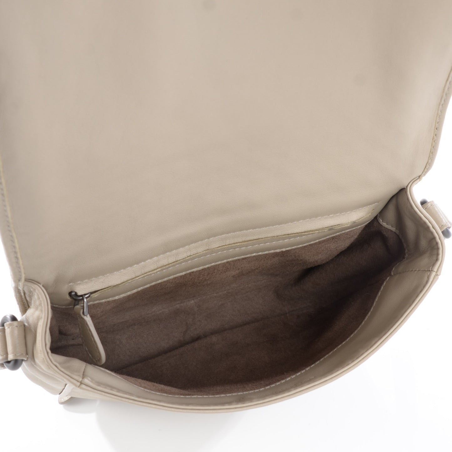 Nappa Intrecciato Messenger Bag Sand
