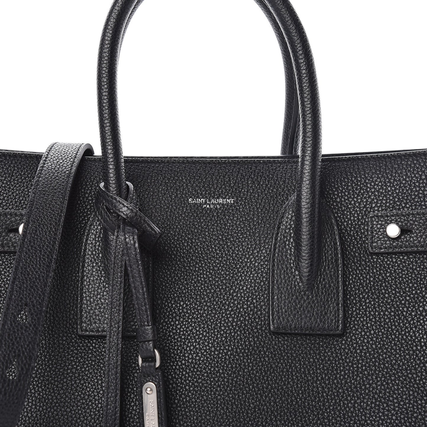Grained Calfskin Small Supple Sac De Jour Black