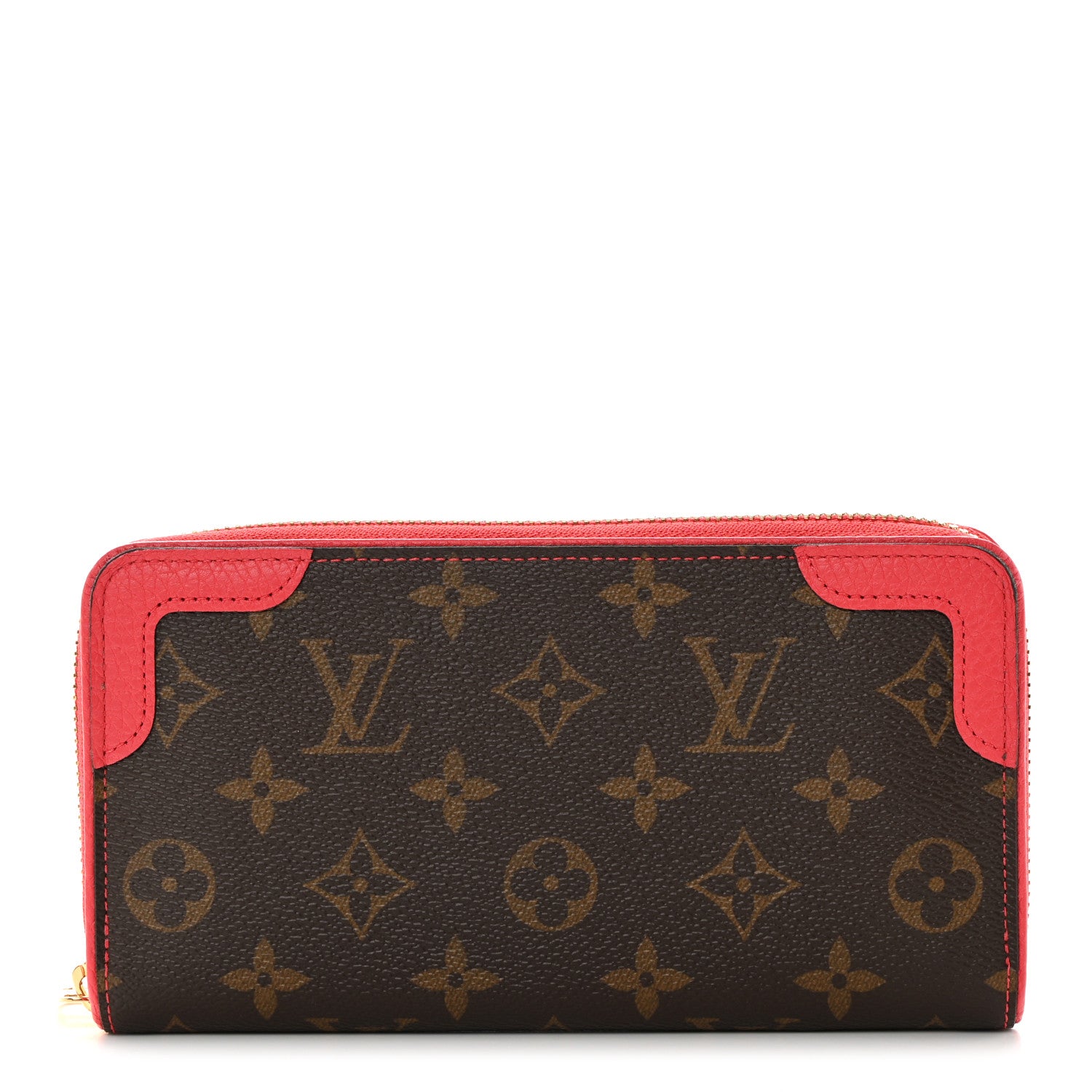 Louis Vuitton Monogram Retiro Zippy Wallet Cherry 1 of 11
