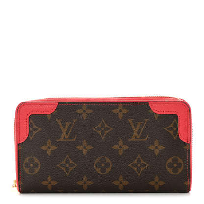 Louis Vuitton Monogram Retiro Zippy Wallet Cherry 1 of 11