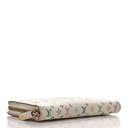 Louis Vuitton Monogram Multicolor Zippy Wallet White Litchi 4 of 9