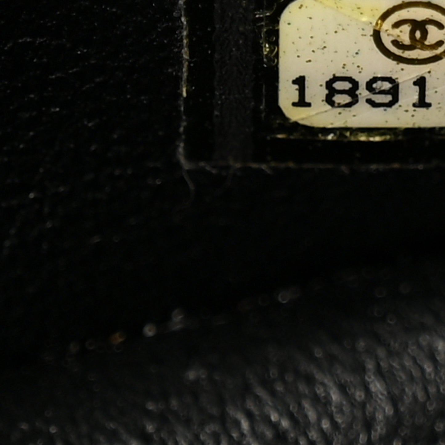Patent Quilted Jumbo Double Flap Black