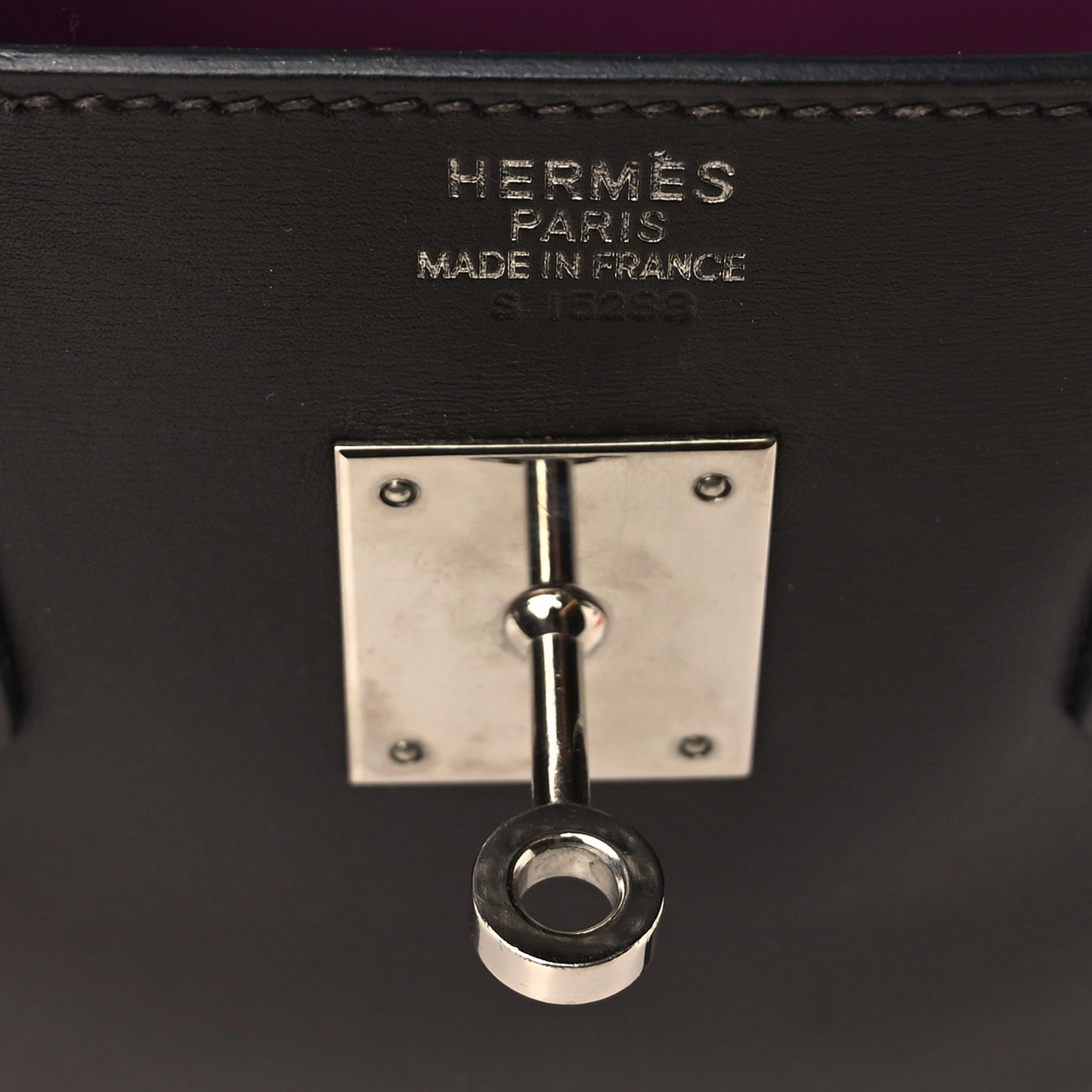 Box Bi-Color Birkin 35 Raisin Cyclamen