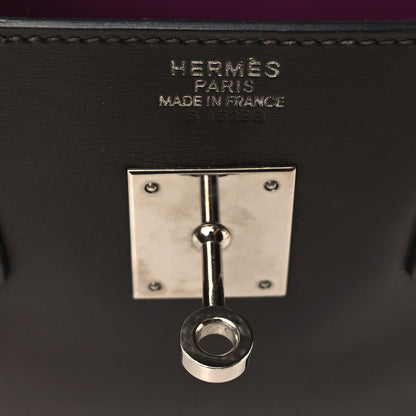 Hermes Box Bi-Color Birkin 35 Raisin Cyclamen 5 of 21