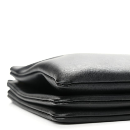 Celine Lambskin Large Trio Crossbody Bag Black 10 of 11