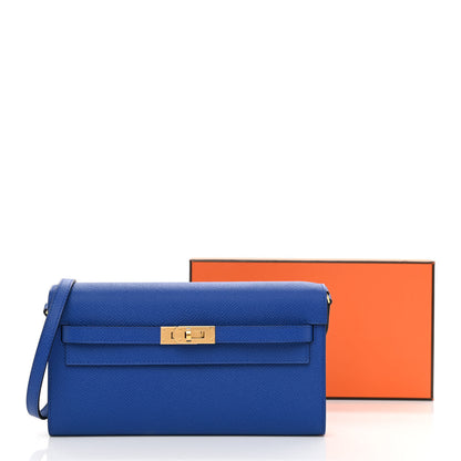 Hermes Epsom Kelly Wallet To Go Bleu Royal 11 of 11