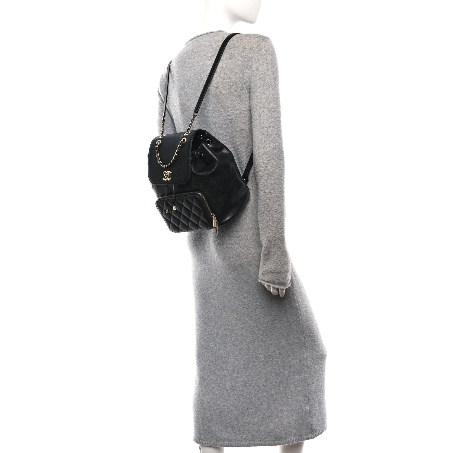 Chanel Caviar Quilted Business Affinity Backpack Black 2 of 12
