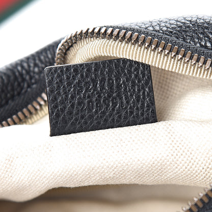Gucci Grained Calfskin Small Logo Belt Bag Black 6 of 9