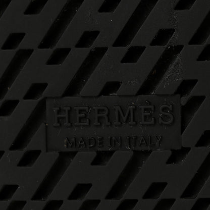Hermes Calfskin Womens Chypre Sandals 38.5 Black 7 of 10