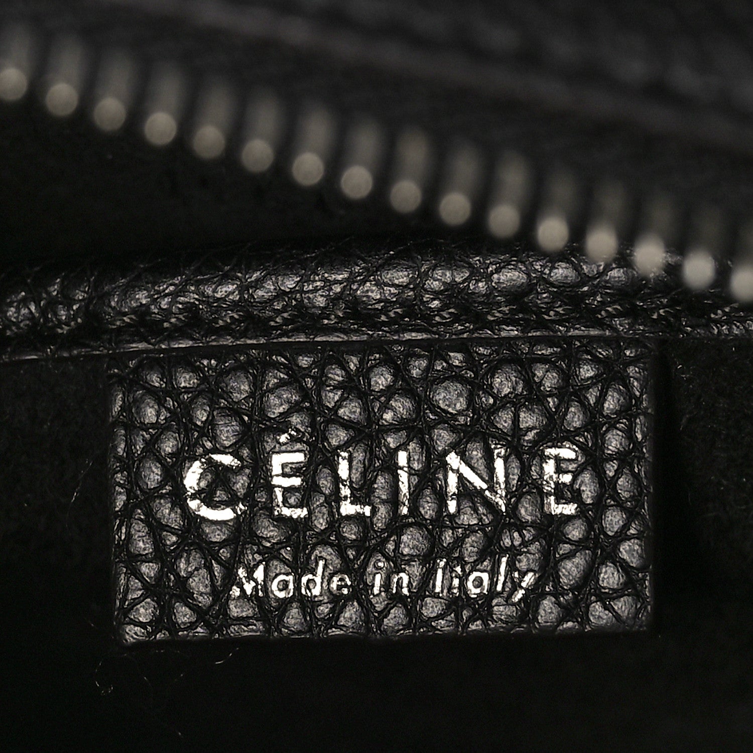Celine Drummed Calfskin Nano Luggage Black 6 of 8