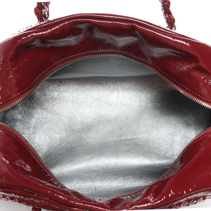 Chanel Patent Luxe Ligne Medium Bowler Red 4 of 7
