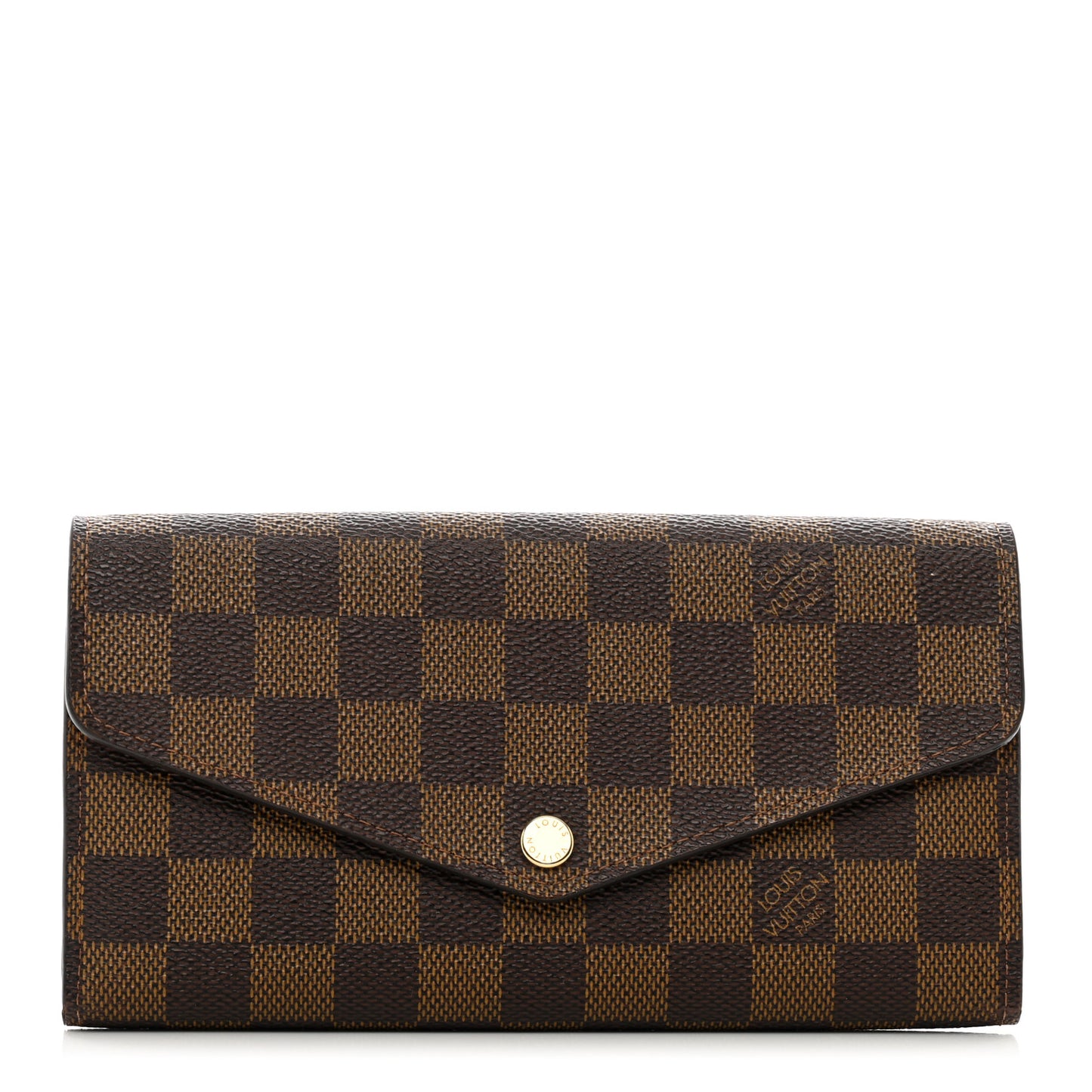Damier Ebene Sarah Wallet NM Rose Ballerine