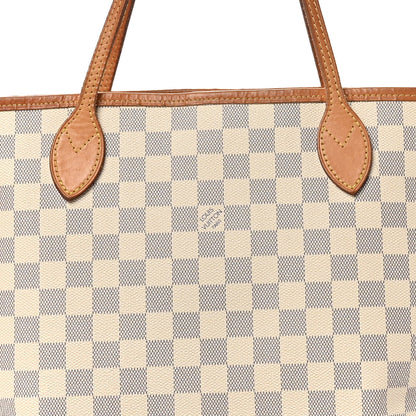 Louis Vuitton Damier Azur Neo Neverfull MM Rose Ballerine 8 of 11