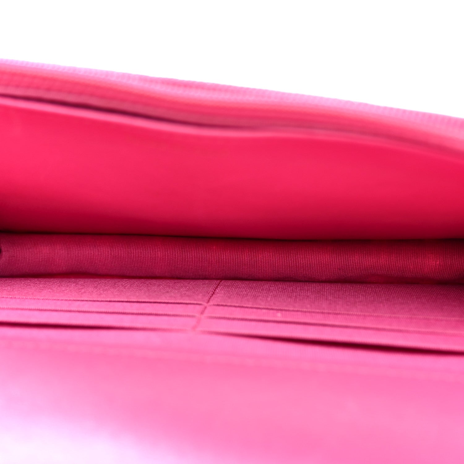 Chanel Wool Tweed Lambskin Quilted Chanel 19 Wallet On Chain WOC Fuchsia 5 of 10