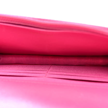 Chanel Wool Tweed Lambskin Quilted Chanel 19 Wallet On Chain WOC Fuchsia 5 of 10