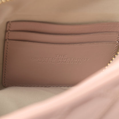 Marc Jacobs Natural Grain Calfskin Quilted The Softshot 21 Bag Blush 7 of 11