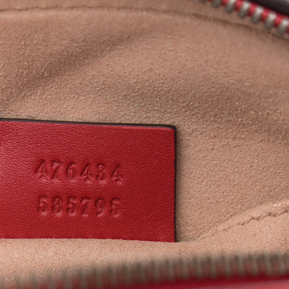 Gucci Calfskin Matelasse GG Marmont Belt Bag 85 34 Hibiscus Red 7 of 10