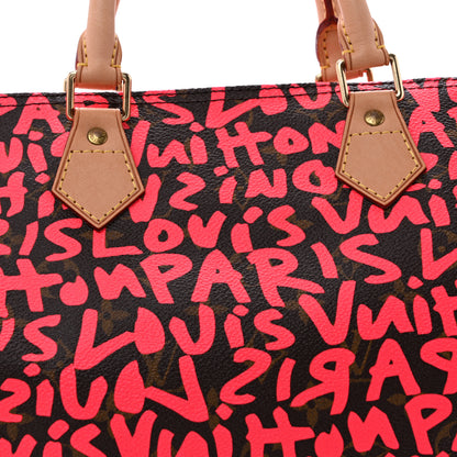Louis Vuitton Monogram Graffiti Speedy 30 Fuchsia 8 of 12