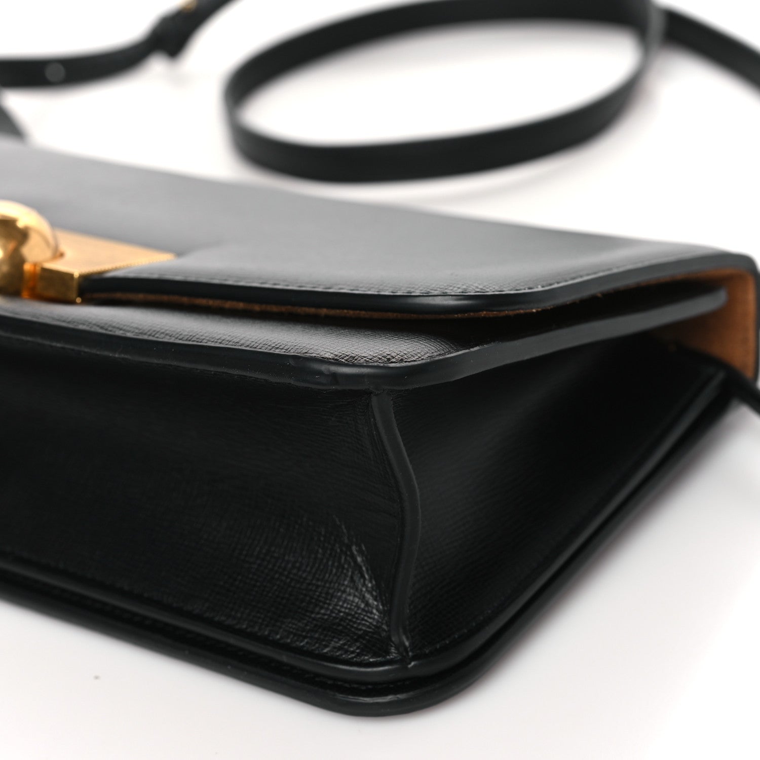 Bottega Veneta Calfskin Stamped Classic BV Bag Black 9 of 9