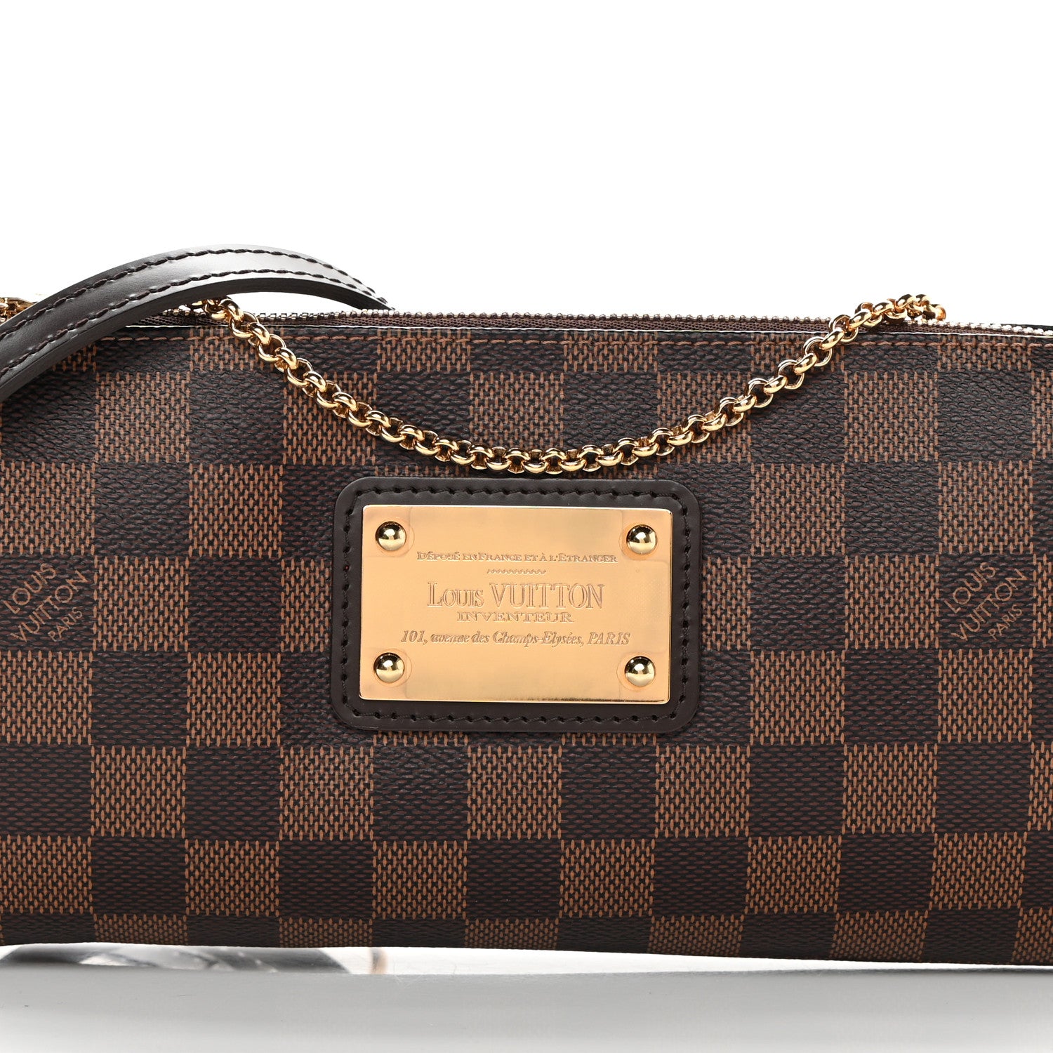 Louis Vuitton Damier Ebene Eva Clutch 8 of 10