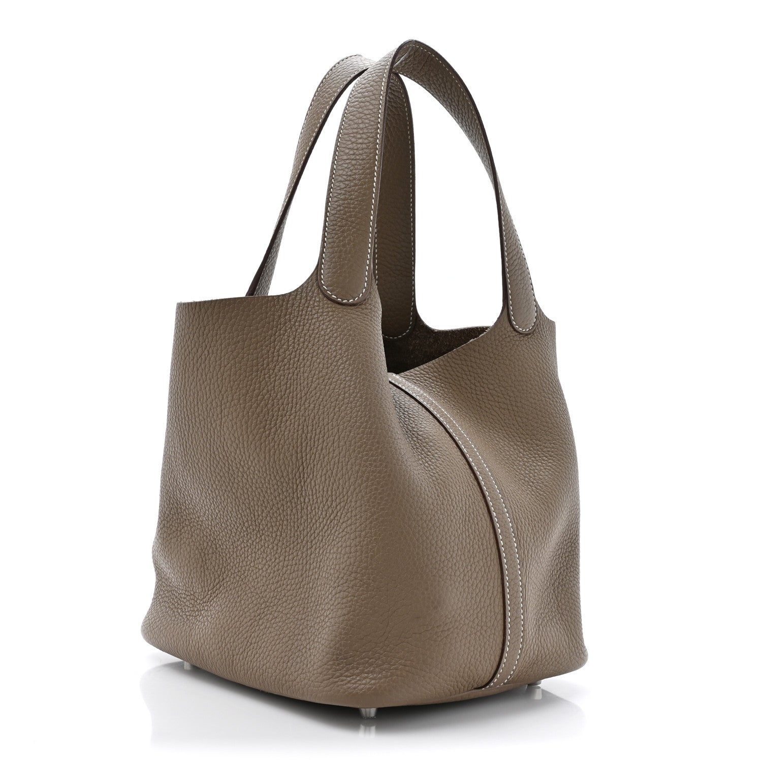 Hermes Taurillon Clemence Picotin Lock 22 MM Etoupe 3 of 15