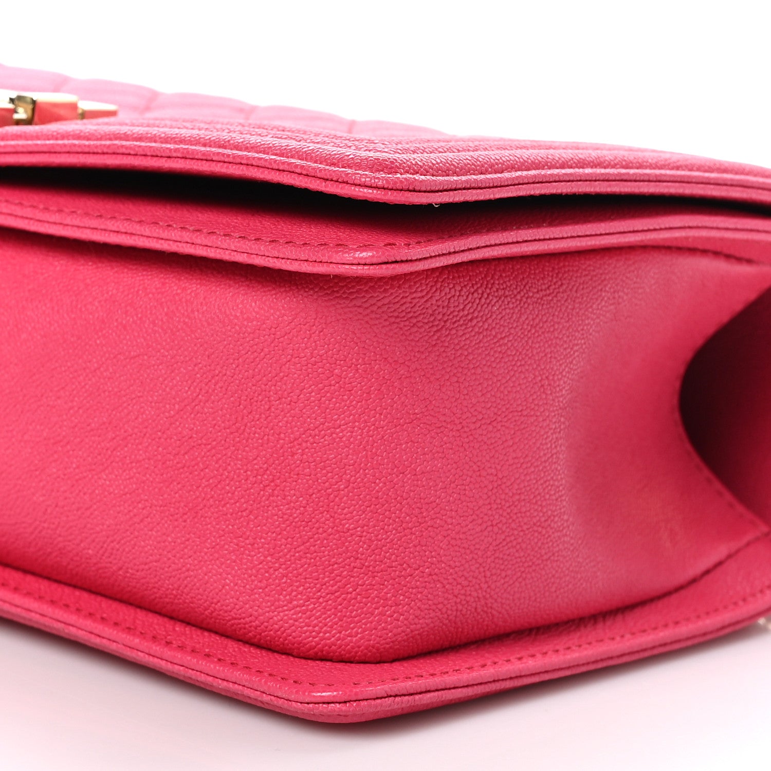 Chanel Caviar Quilted Medium Boy Flap Dark Pink 10 of 10
