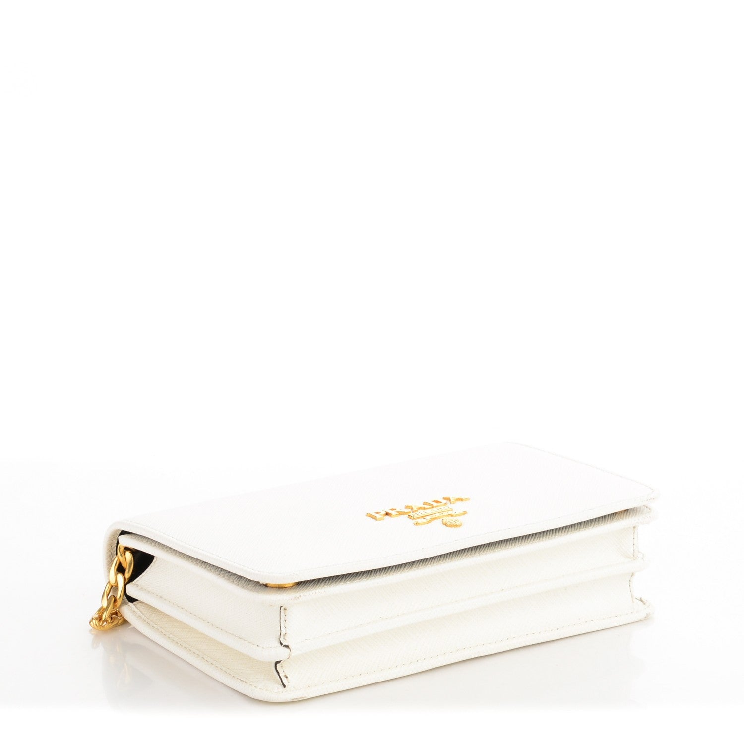 Prada Saffiano Lux Crossbody Bag Bianco 4 of 7