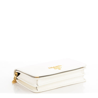 Prada Saffiano Lux Crossbody Bag Bianco 4 of 7