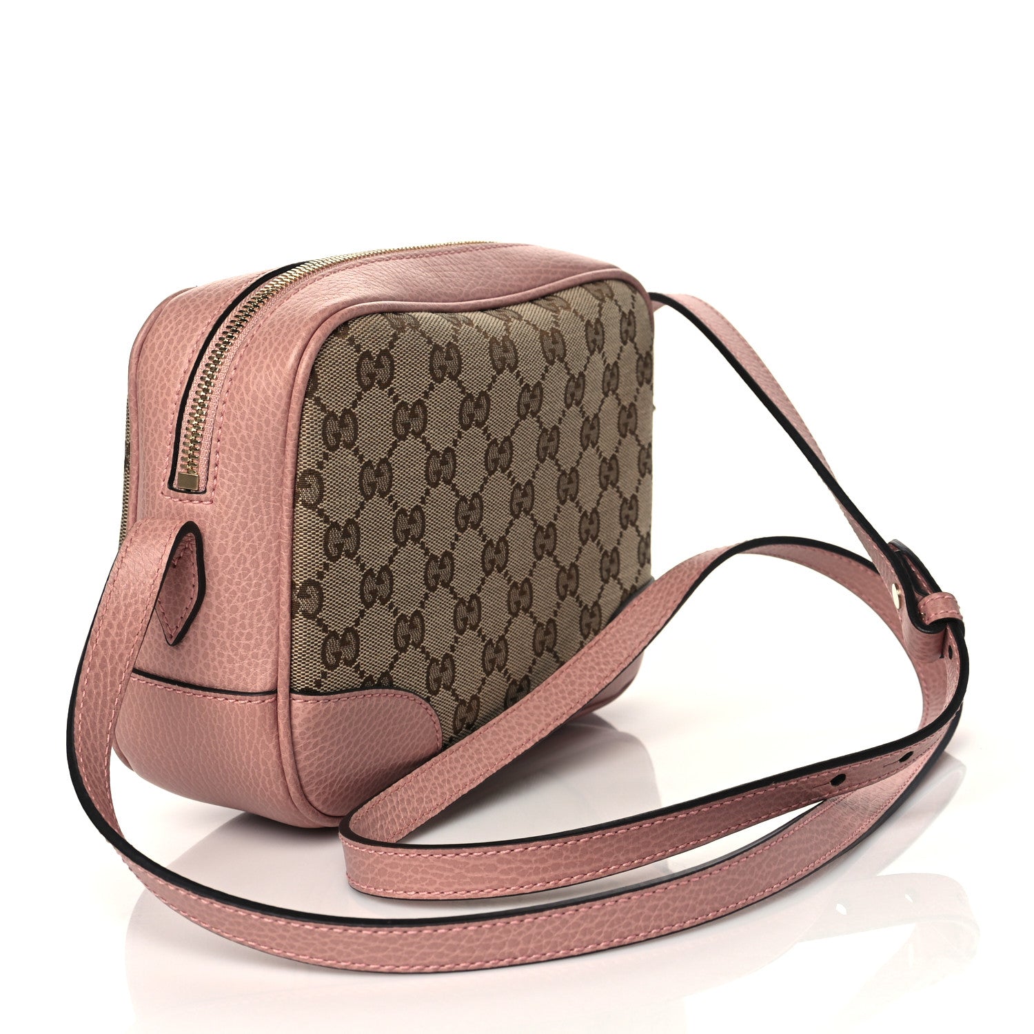 Gucci Monogram Mini Bree Messenger Bag Beige Soft Pink 3 of 12