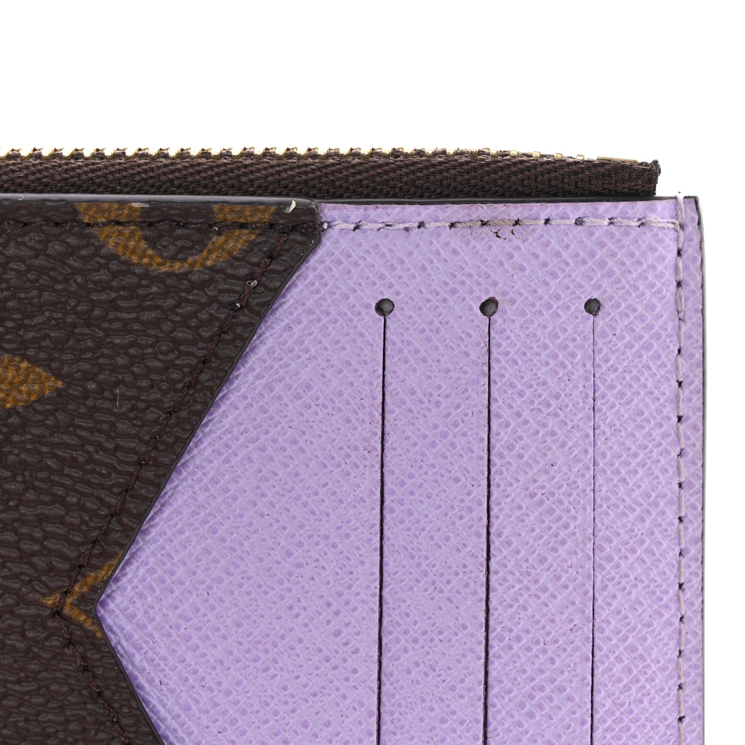 Louis Vuitton Monogram Zipped Romy Card Holder Bubble Tea 1575277