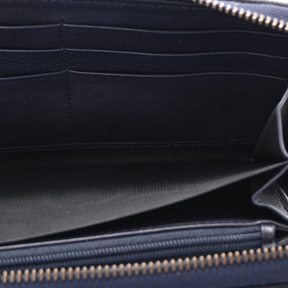 Gucci Monogram Web Rania Zip Around Wallet Navy 5 of 8