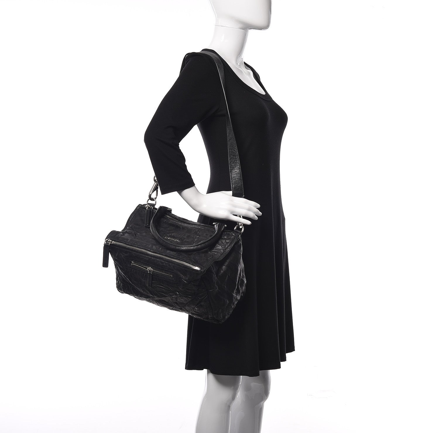 Givenchy Tumbled Sheepskin Medium Pandora Bag Black 2 of 10