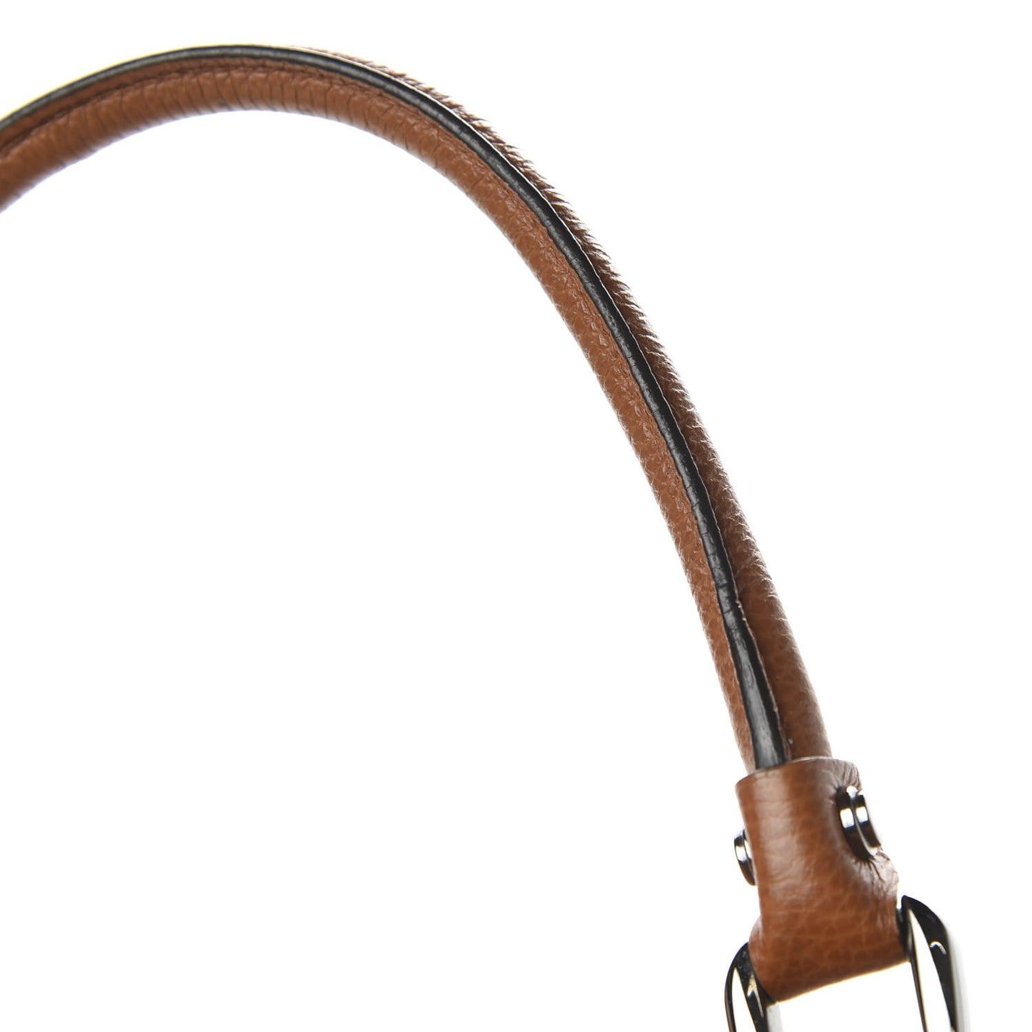 Pebbled Calfskin Medium GG Convertible Dome Satchel Brown