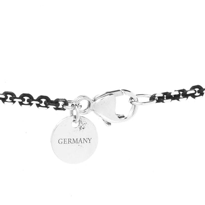 Tiffany Sterling Silver Enamel 1.75mm Chain Necklace Black 18" 4 of 6