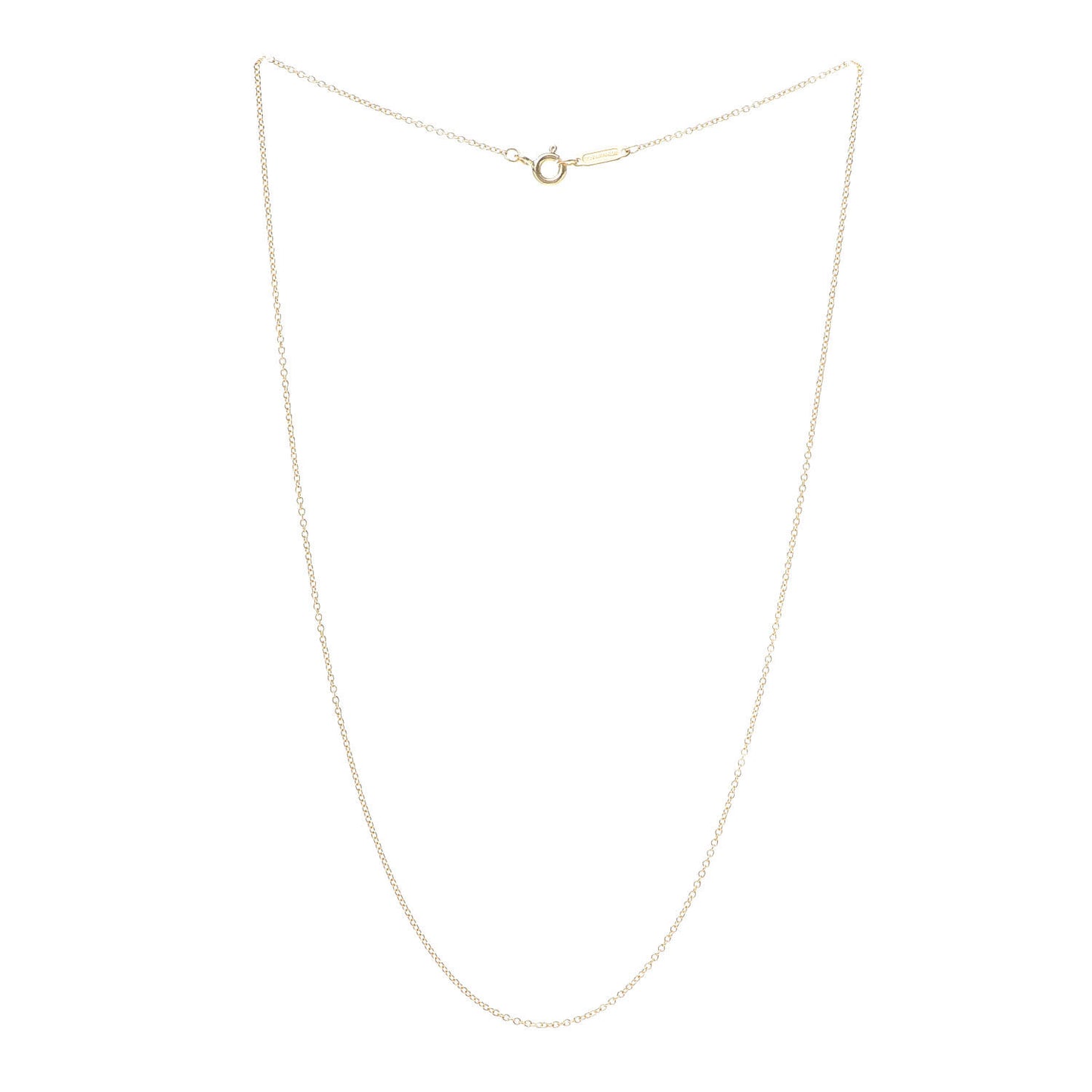 18K Yellow Gold Chain Necklace 16"