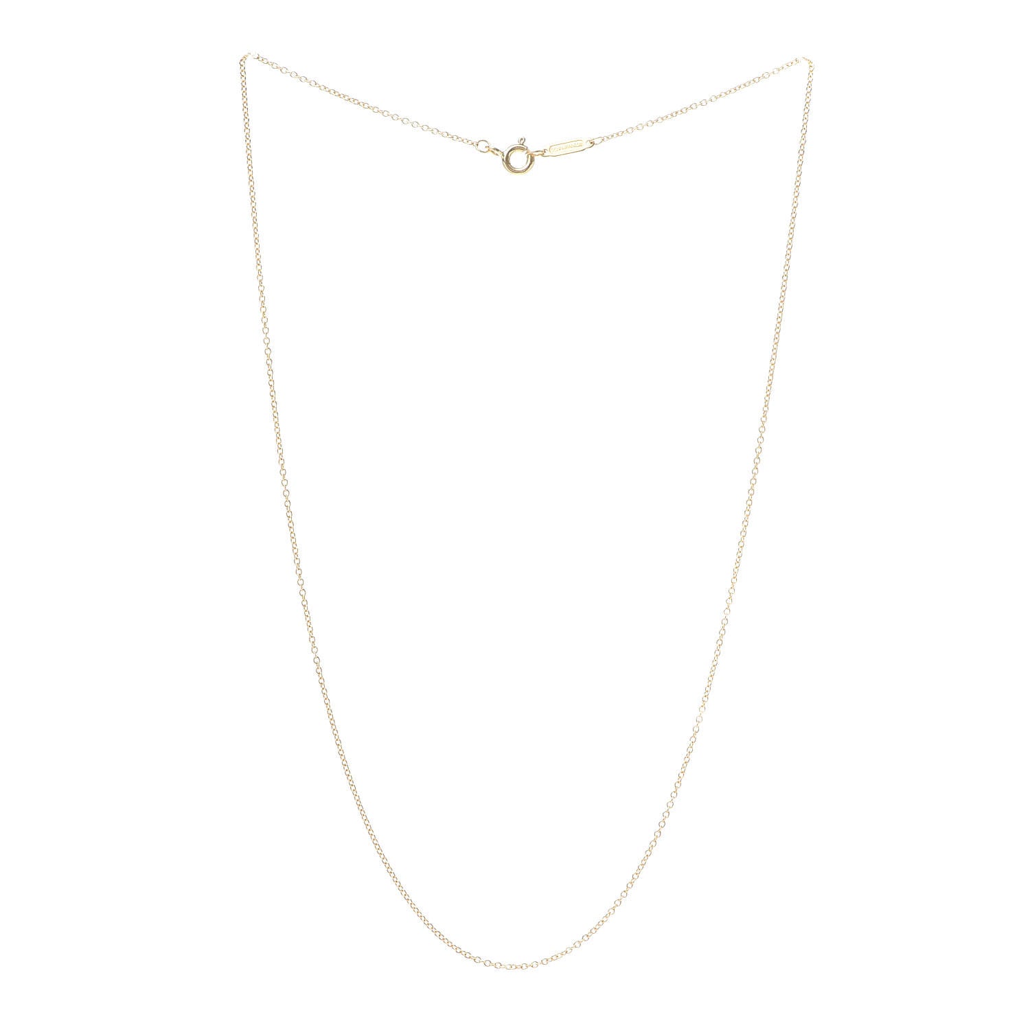 Tiffany 18K Yellow Gold Chain Necklace 16" 3 of 5