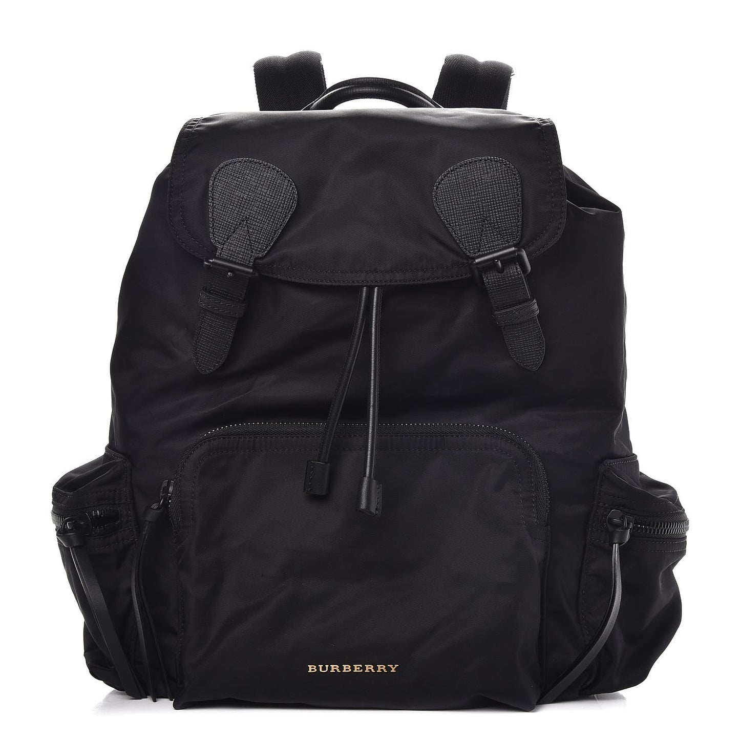 Technical Nylon Large Rucksack Backpack Black