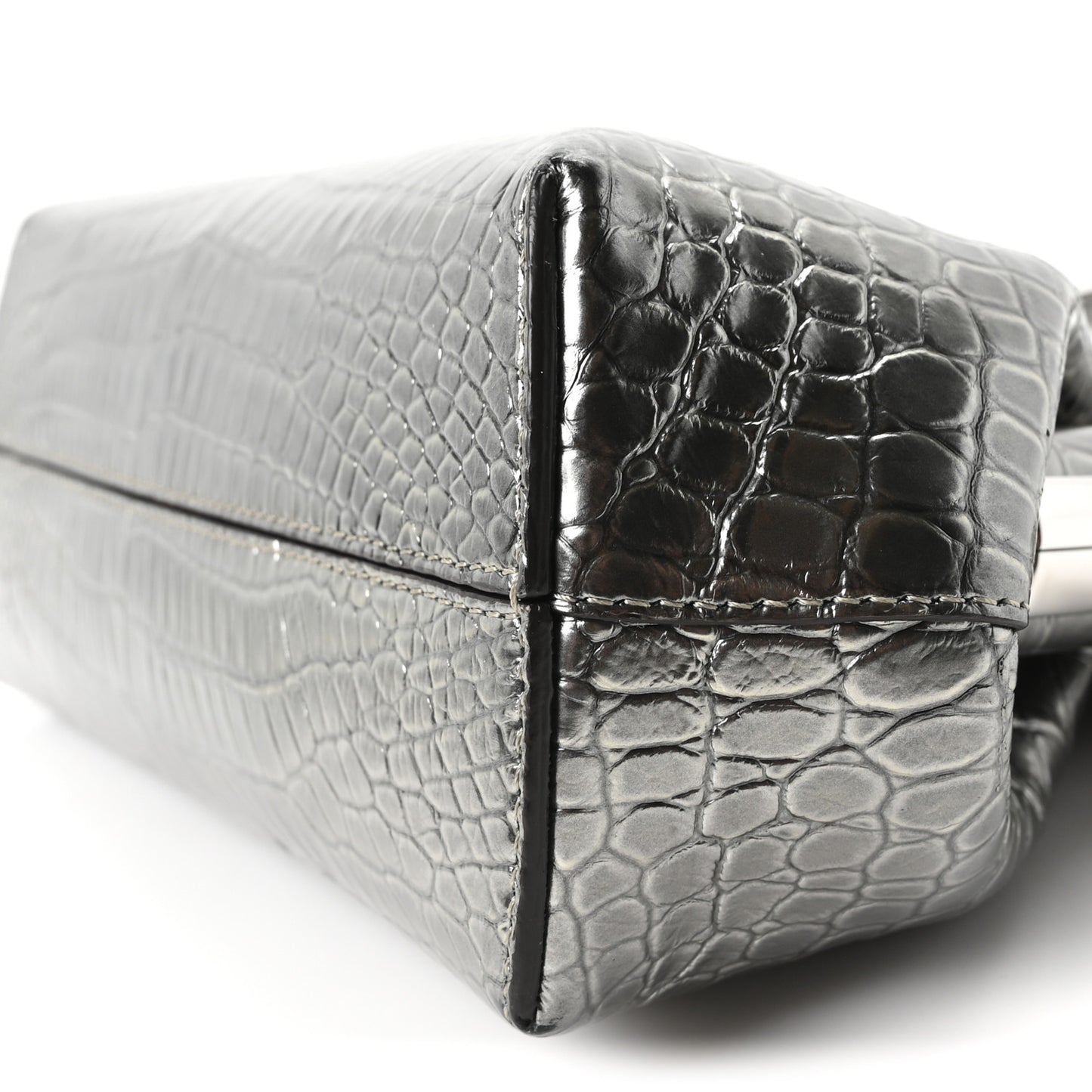 Crocodile Small Fendi First Silver