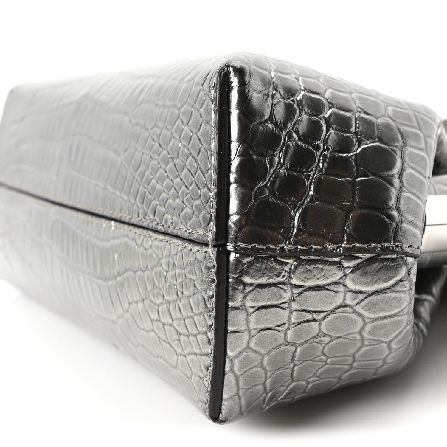 Fendi Crocodile Small Fendi First Silver 10 of 10
